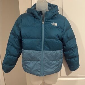 Girls The North Face Blue Puffer Jacket
